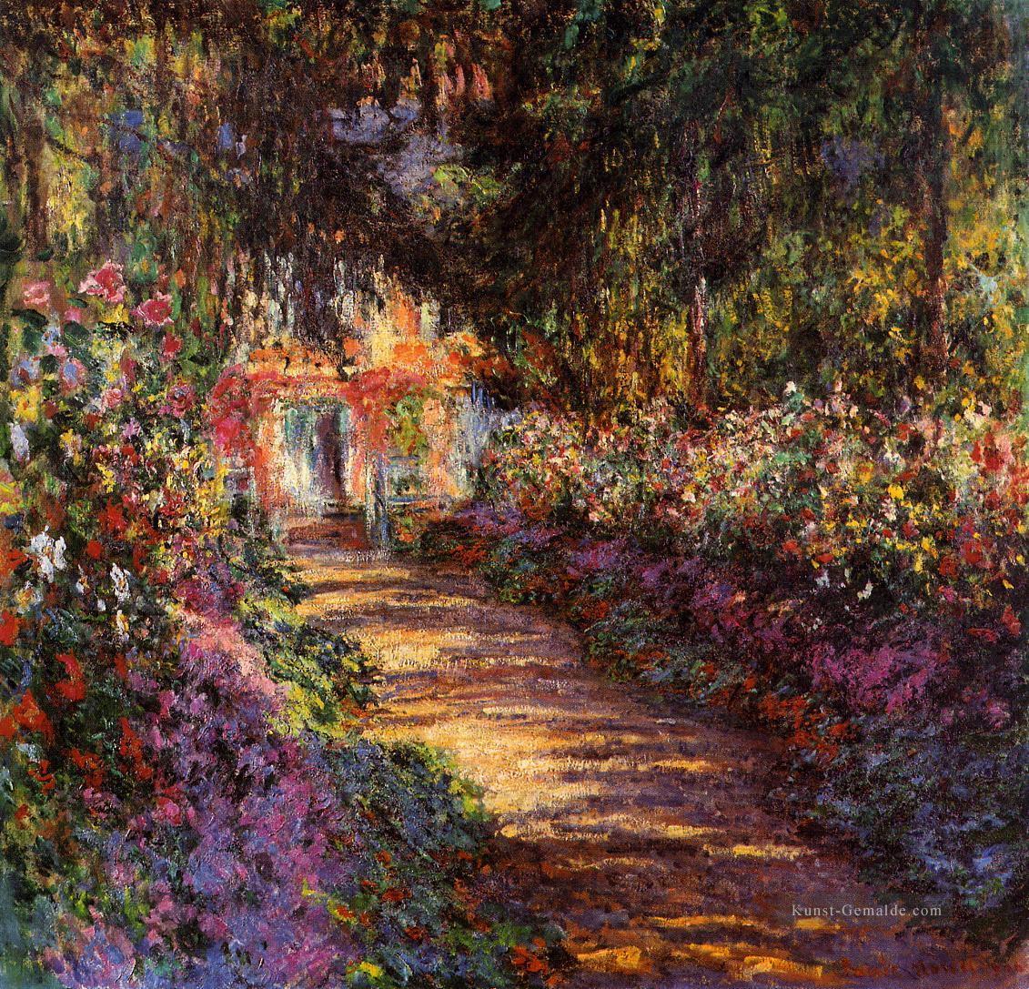 Der blühende Garten Claude Monet impressionistische Blumen Ölgemälde